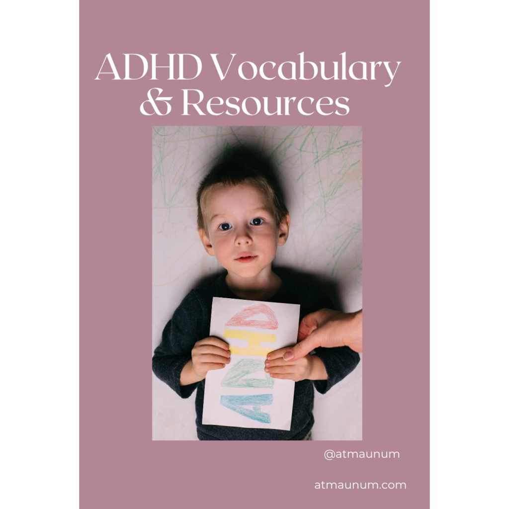 ADHD Vocabulary & Resources